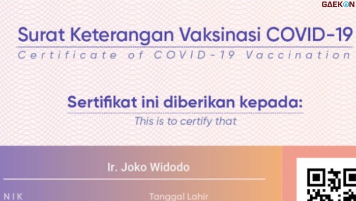 Data Sertifikat Vaksin Jokowi Bocor, Warganet Pertanyakan ...