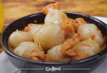 Camilan “Cilok Gurita Kuah Mercon” Endul