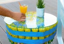 Bikin Meja Sederhana Dari Botol Dan Kantong Plastik Bekas