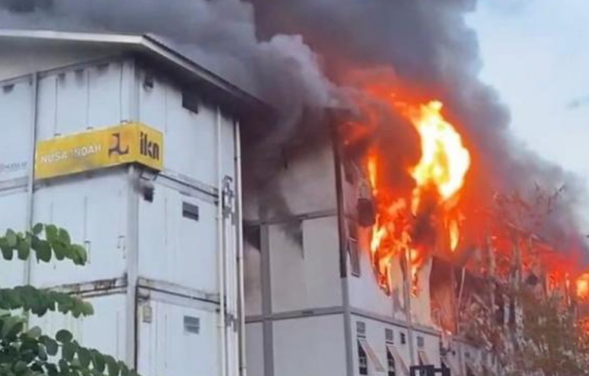 Hunian Terbakar, 700 Pekerja IKN Terpaksa Mengungsi